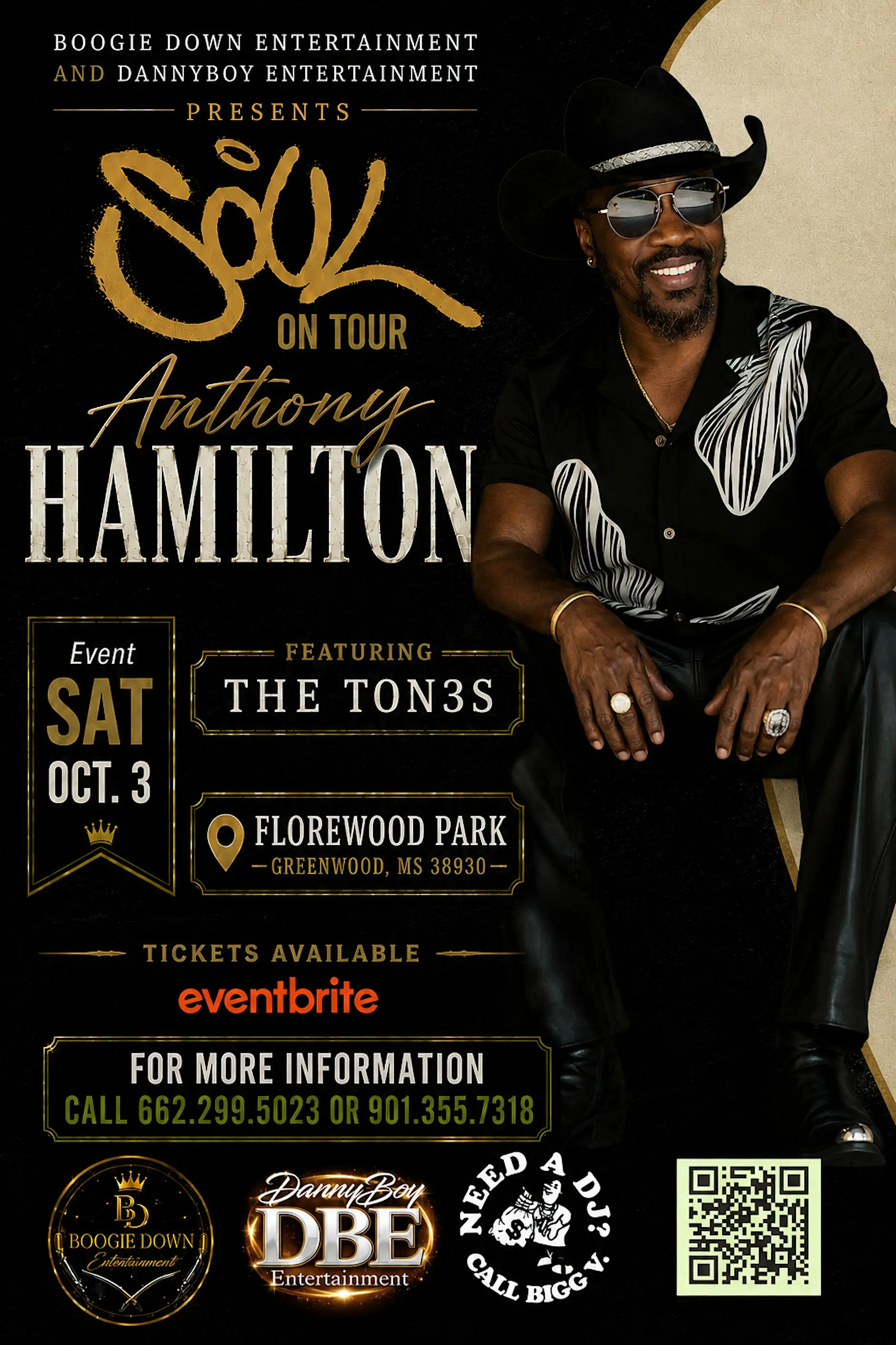 Anthony Hamilton 2026 concert poster